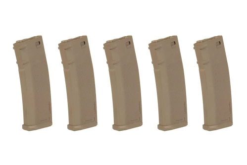Set van 5 S-Mag Hi-Cap magazijnen voor 380 kogels - Tan