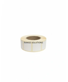 Range Solutions vierkante afplakstroken voor schijven 22x22 mm, 1000 stuks - Wit