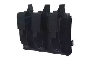 Open Top 3+3 Pouch - Black