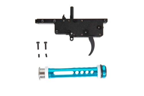 Versterkt staal Zero Trigger System trekkerassemblage + Action Army aluminium zuiger voor VSR-10 replica's