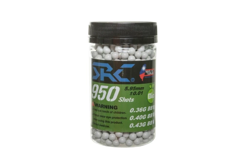SRC BIO balls 0.43g bottle 950 pcs White