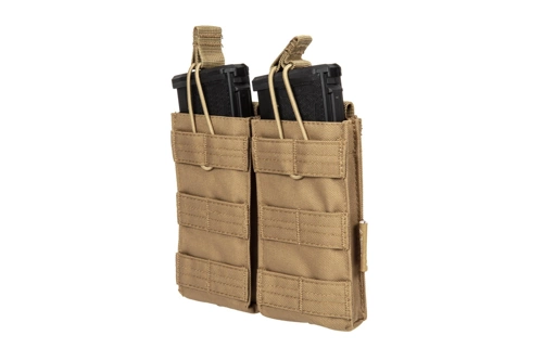 Pochette à fermeture rapide pour 2 chargeurs type M4/M16 - Coyote