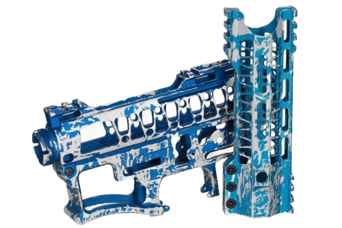 Specna Arms x Mancraft CNC Speedsoft Splash Anodised kit pro repliky M4/M16 Modra