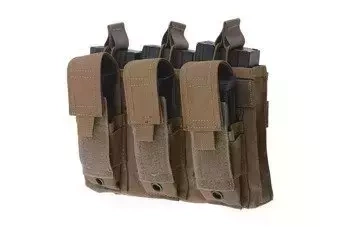 Open Top 3+3 Pouch - Tan