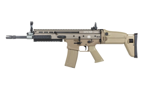 ASG Cybergun x FN HERSTAL SCAR-L aanvalsgeweer met transportkoffer Tan