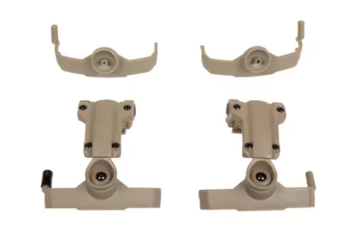 Comtac headphone adapter for Team Wendy rails (AMP type) - Dark Earth