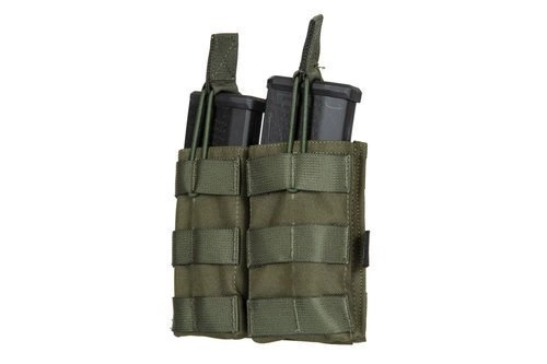 Pochette double MOLLE pour 2 chargeurs type M4/M16 - vert olive