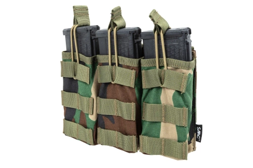 Drievoudige open lader voor M4/M16-magazijnen Specna Arms Tactical Woodland