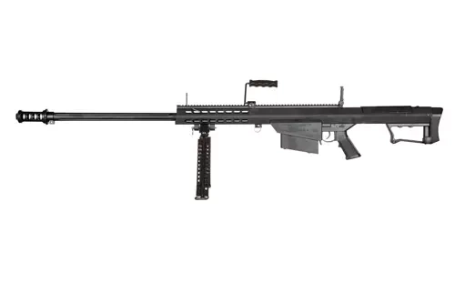Rifle replica Barrett® M107-S with bipod - Black