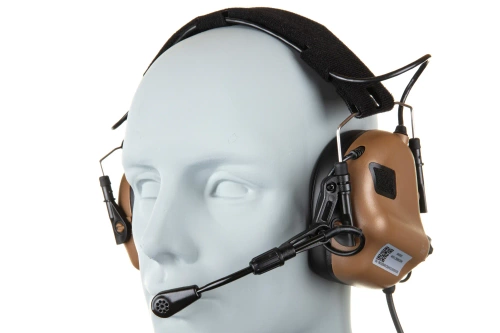 Earmor M32 MOD.4 actieve oorbescherming Coyote Bruin