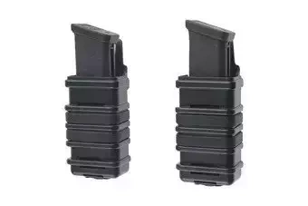 Jeu de 2 pochettes FAST (cross) pour chargeurs pistolet owe - noir