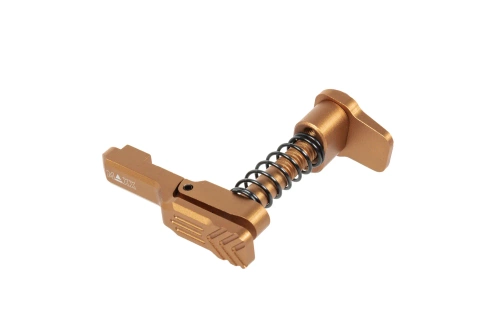 Aluminium Maxx Model Advanced type A magazine release for MTW M4 Flat Dark Earth replicas