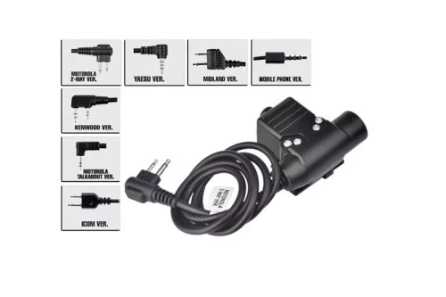 Tlačítko PTT zU94 Military, standardní verze (Yaesu)