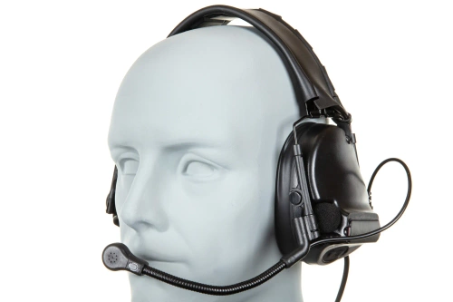 Taktická náhlavní souprava Wosport C5 HD-14-A černá