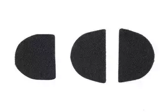 Naklejki z rzepami na ochronniki słuchu - czarne