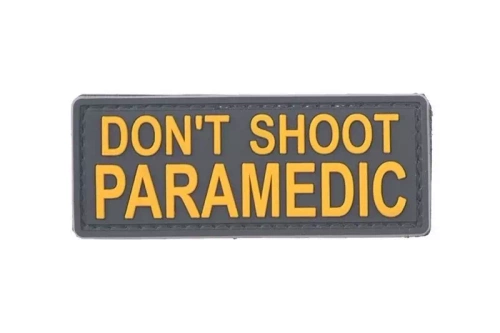 DON’T SHOOT PARAMEDIC - 3D Patch - Yellow