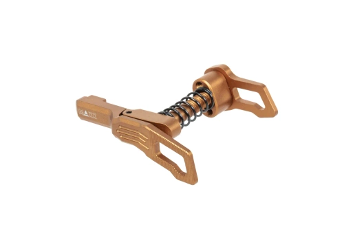 Aluminium Maxx Model Advanced type B magazine release for MTW M4 Flat Dark Earth replicas