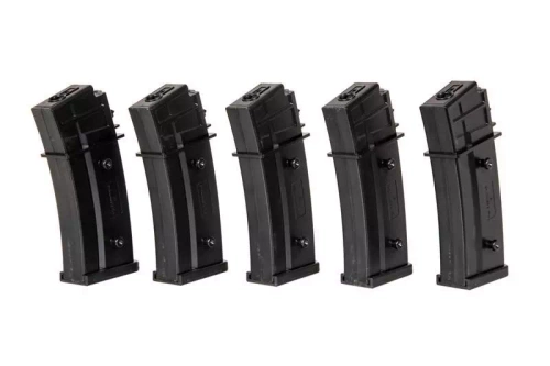 Set of 5 Mid-Cap 120 BB Magazines for G36 Replicas