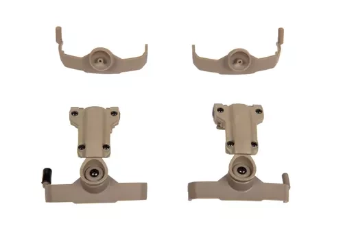 Comtac headphone adapter for MTEK type rails (AMP type) - Dark Earth