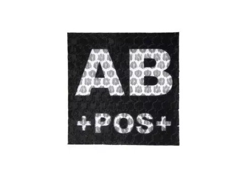 IR patch – AB POS BLOOD TYPE