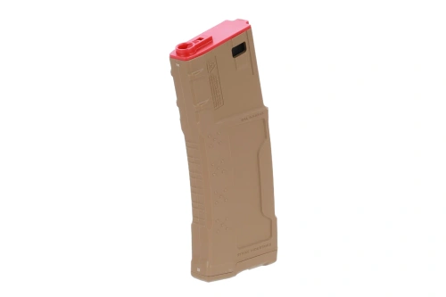 Cargador King Arms x Strike Industries de 250 bolas de mid-cap para réplicas M4/M16 Flat Dark Earth
