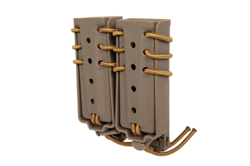 Soporte para 2 cargadores 9mm Wosport Urban Assault Long Quick Pull Tan