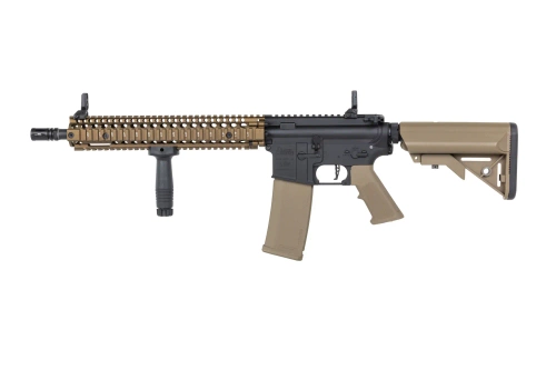 Karabinek ASG Specna Arms Daniel Defense® MK18 SA-P26 Prime™ Aster II ETU z silnikiem bezszczotkowym Single Fire Only Chaos Bronze