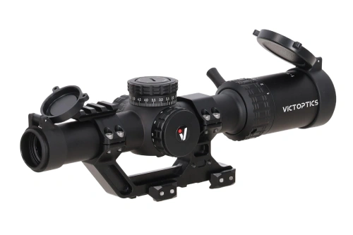VictOptics S10 1-10x24 LPVO SFP puškohled (s montáží Extreme High Picatinny AR) - černý