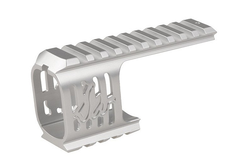 RIS Mounting Rails for Dan Wesson DW 715 Revolver Replicas - Silver