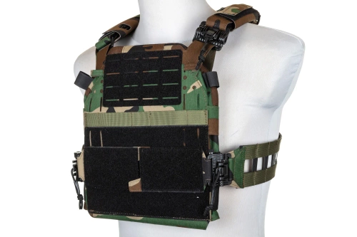Chaleco plate carrier Specna Arms Tactical QR III Woodland