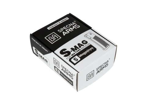 Lot de 5 chargeurs S-Mag Mid-Cap pour 125 coups - Chaos Grey