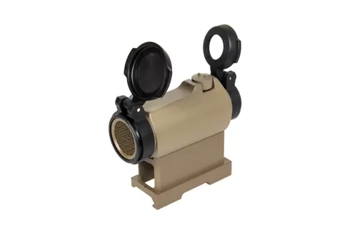 TR02 Red Dot Sight Replica with riser QD mount - tan