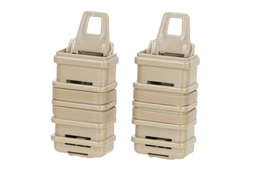 Dubbele SATAC Open III (S)-lader voor pistoolmagazijnen Tan