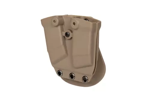 Kydex double pistol magazine pouch - TAN