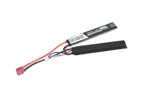 LiPo baterie 7,4V 1200mAh 15/30C - 2 moduly - T-Connect (Deans)
