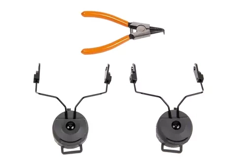 MSA Sordin headphone adapter for ARC OPS-CORE rails - Grey