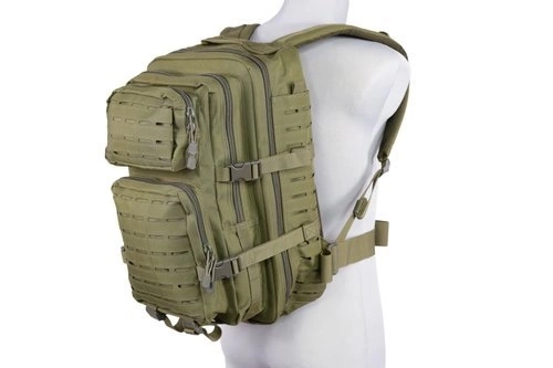 Laser-Cut medium patrol backpack - olive green