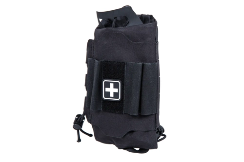 Trousse de secours tactique déchirable avec velcro Wosport Black