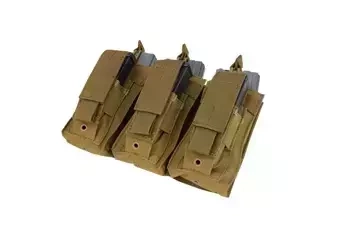 Pochette triple kangourou - brun coyote