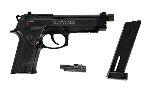 Pistola de airsoft Bellum X CO2 – negra
