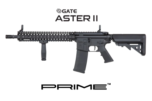 Fusil de airsoft Specna Arms Daniel Defense® MK18 SA-P26 Prime™ Aster II ETU con motor brushless Negro