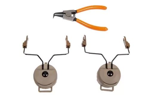 MSA Sordin headphone adapter for ARC OPS-CORE rails - Dark Earth