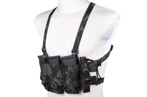 Minimalist Chest Rig waistcoat Wosport VE-108 MC Black