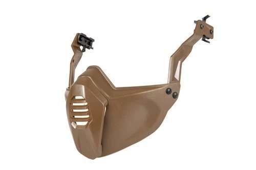 Media máscara para cascoy casco- Tierra oscura