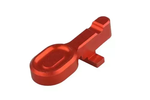 Bolt-catch CNC do replik M4/M16 - czerwony