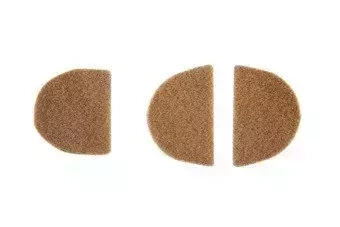 Pegatinas de velcro para los protectores de oídos - Tan