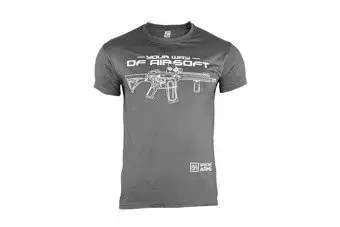 T-shirt Specna Arms - Your Way Of Airsoft 02 - gris/blanc