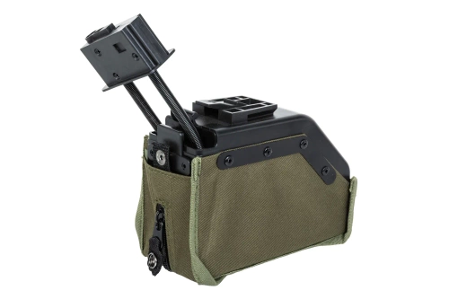 Magazynek box 1500 kulek Specna Arms do replik SA-249 Oliwkowy