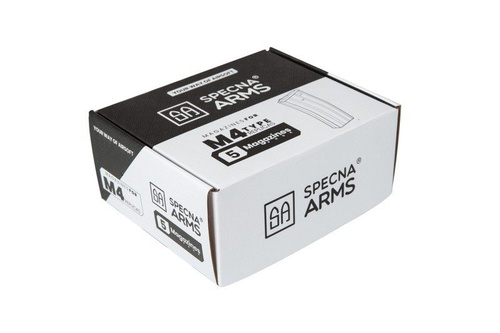 Set of 5 Hi-Cap 300 BB Magazines for M4/M16 Replicas - Grey