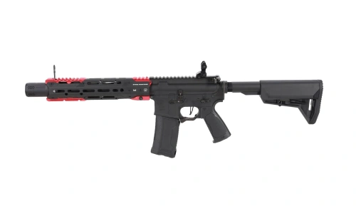 King Arms x Strike Industries Sentinel GRIDLOK® 11" Aster SE ETU zwart en rood ASG karabijn